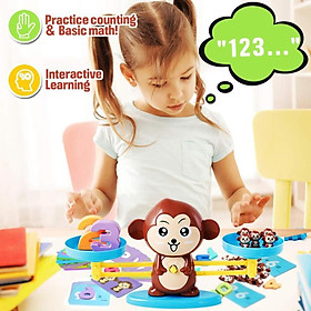 Đồ Chơi Toán Học Bộ Đồ Chơi Con Khỉ Học Toán Cân Bằng Thông Minh Cho Bé