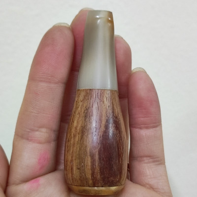 Tẩu Bắt Tóp Gỗ Sừng Mini TGS04 Ring Size 28-42 Hàng Thủ Công