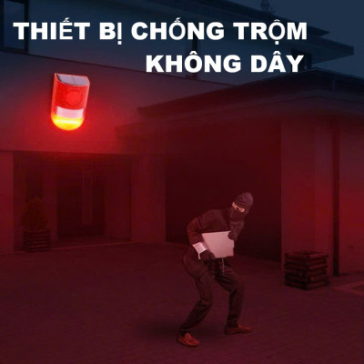 Thiết Bị Chống Trộjm Không Dây Hồng Ngoại Cao Cấp – Sạc Năng Lượng Mặt Trời, Chống Trộjm HÚ CÒI Từ Xa Hiệu Quả, đèn trang trí