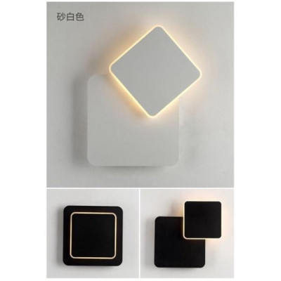 Đèn tường led vuông xoay 360 độ, đèn trang trí DT