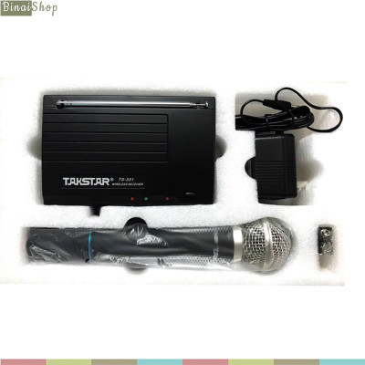 Takstar TS-331 - Micro Không Dây VHF Cầm Tay Cho Biểu Diễn, Hội Nghị, Karaoke Gia Đình- hàng chính hãng