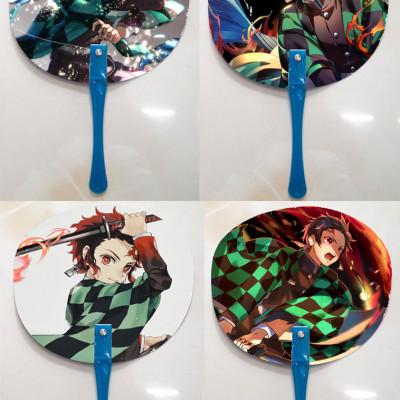 Qụat cầm tay in ảnh 2 mặt khác nhau Kimetsu no Yaiba