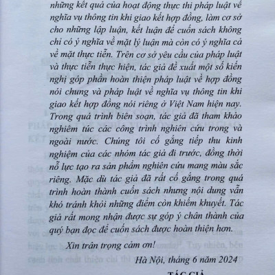 Pháp Luật Về Nghĩa Vụ Thông Tin Khi Giao Kết Hợp Đồng Ở Việt Nam Hiện Nay