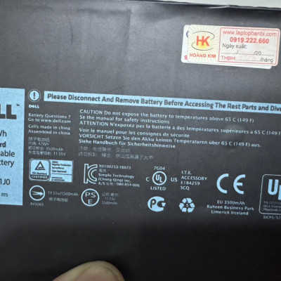 Pin máy tính laptop Dell Latitude E7280, E7290, E7390, E7480, hiệu năng bền bỉ, dùng trên 4 tiếng đã test thực tế - Hàng chính hãng