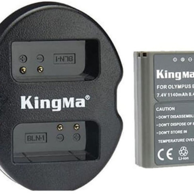 Combo 1 pin 1 sạc Kingma for Olympus BLN-1 - Hàng chính hãng