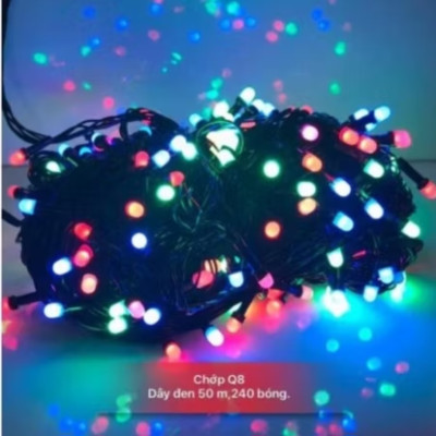 CUỘN DÂY LED TRANG TRÍ DÀI 40M NHẤP NHÁY NHIỀU MÀU SẮC BÓNG KIM CƯƠNG CỰC ĐẸP MẪU MỚI CHẤT LƯỢNG