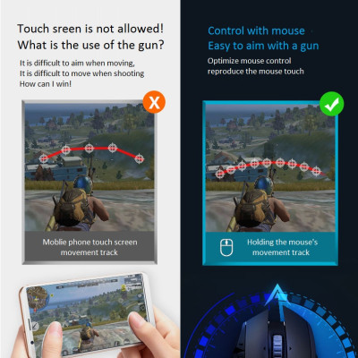 Thiết Bị Bluetooth Không Dây Kết Nối Chuột & Bàn Phím Hỗ Trợ Chơi Game Mobile IPEGA PG-9116 AZONE - Hàng Nhập Khẩu