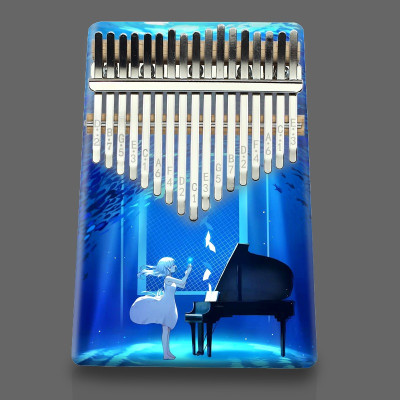 Đàn Kalimba 17 Phím - Đàn Kalimba Thumbs Piano Sử Dụng Ngón Tay | Tặng kèm búa chỉnh, khăn lau, dán nốt phím