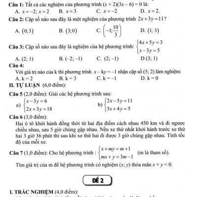 Bộ Đề Kiểm Tra Toán 9 (Bám Sát SGK Chân Trời Sáng Tạo) - HA