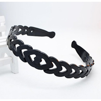 Bờm nhựa nam nữ có răng lược bản to tạo hình thời trang