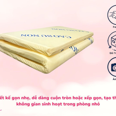 Nệm Cao Su Non Diamond Gold Dày 5cm Đủ Size Tặng Kèm Drap Nệm