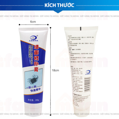Keo Vá Tường Chống Thấm LKB 250gr - Trám Trét Vết Nứt Khe Hở Tường - Chống Mốc Ẩm Làm Sạch Tường - Mifan Hàng Chính Hãng