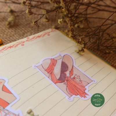 Sticker vintage phong cách hoạt họa - sticker vintage made by unistore - uni018