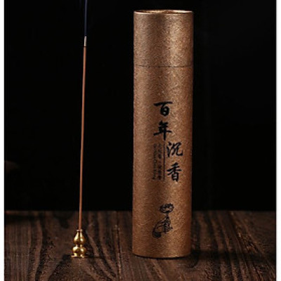 Nhang Trầm Hương Trăm Năm Không Tăm 200g + Tặng Lư Cắm Đồng