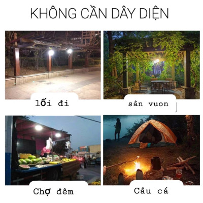 Bóng đèn Led  150W , bóng đèn tích điện độ sáng cao tiết kiệm năng lượng  có móc treo , với 3 chế độ sáng tùy chỉnh , kèm dây sạc USB 5V phù hợp khi cúp điện , đi đã ngoại , câu cá , chợ đêm , buôn bán , vỉa hè ,sử dụng cả trời mưa , nắng tiện lợi 
