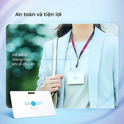 Combo 02 Thẻ lọc không khí - khử mùi ion e air Card Plus - Hàng chính hãng