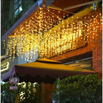 Bộ đèn rèm có điều khiển từ xa loại 3x3m bóng led đom đóm trang trí rèm tường phòng khách, phòng ngủ, decor phông rạp sự kiện, tiệc cưới, sinh nhật, lễ hội noel, tết DR-02