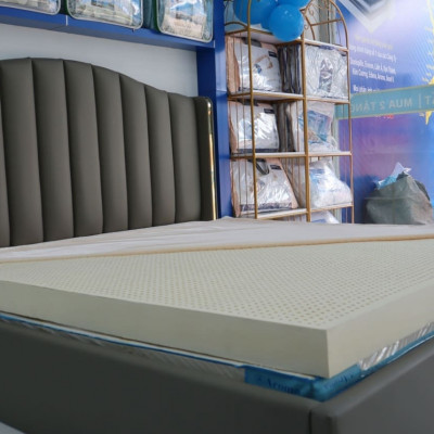 Nệm cao su Kim Cương Happy Gold 100% cao su thiên nhiên, đàn hồi cao, nâng đỡ cơ thể tối ưu, bảo vệ da khỏi dị ứng