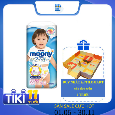 Tã Quần Cao Cấp Moony Nhật Bản Bé Gái XL38 (38 Miếng)