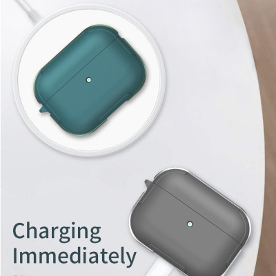 BAO ARIPODS CASE WIWU CALFSKIN GENUINE LEATHER, CHẤT LIỆU DA THẬT KẾT HỢP KHUNG NHỰA CAO CẤP- Hàng Chính Hãng