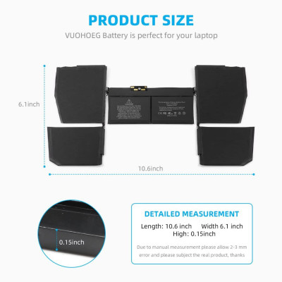 Pin Tương Thích Cho The New Macbook 12 Inch A1534 (2016-2017) TEEEMO PC Hàng Nhập Khẩu New Seal