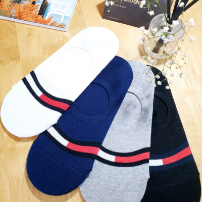 Tất vớ lười nữ sọc ngang Kikiya cao cấp Hàn Quốc W-N-009