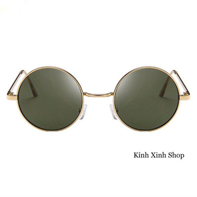 Kinh râm, Kính mát Nam Nữ Mắt Tròn Thầy Bói Chống Nắng, Chống Lóa Uv Thời Trang Hàn Quốc Cao Cấp