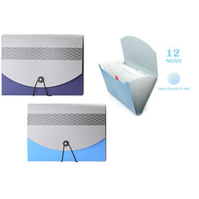 Cặp 12 Ngăn Flexoffice Fo-EB01 (Màu Ngẫu Nhiên)