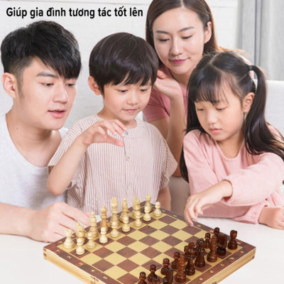 Cờ Vua Nam Châm  Bằng Gỗ Cao Cấp Chọn Size - Bộ Cờ Vua Cao Cấp Gỗ Tự Nhiên Có Gắn Nam Châm Chính Hãng miDoctor