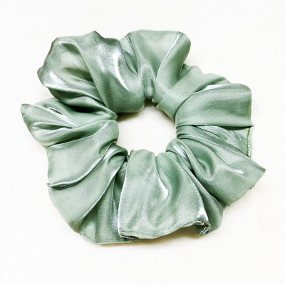 Cột tóc xanh ngọc bích  ánh kim - cột tóc cánh bèo lớn  nổi bật - cột tóc srunchies mẫu mới