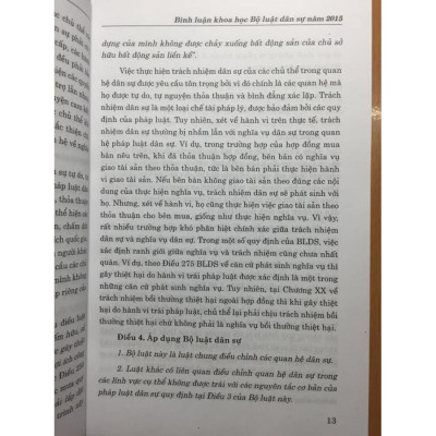 Bình luận khoa học bộ luật dân sự 
