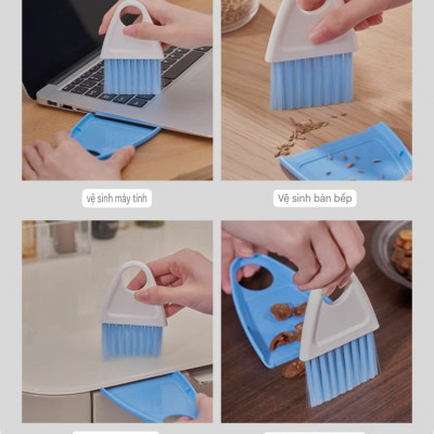 thanh giá Móc 4 & 6 treo quần áo đa năng dán tường siêu dính ( tặng bộ chổi mini vệ sinh lò vi sóng 2 in 1 có hít từ hàng nội địa nhật )