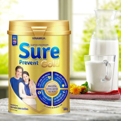 Sữa Bột Vinamilk Sure Prevent - Hộp Thiếc 900g