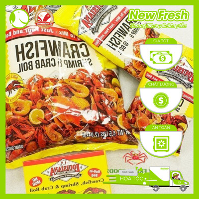 [GIAO NHANH HCM] Bột Gia Vị Mỹ Louisiana Crawfish Shrimp & Crab Boil chuyên dùng cho gia vị hải sản - Gói 2.04Kg