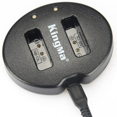 Combo 1 pin 1 sạc đôi Kingma for Canon NB-13L - Hàng chính hãng