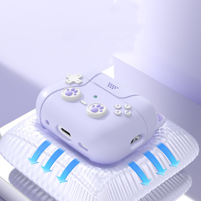Bao Case Ốp Tay Cầm Game Tai Mèo cho Airpods 4 - Hàng Chính Hãng