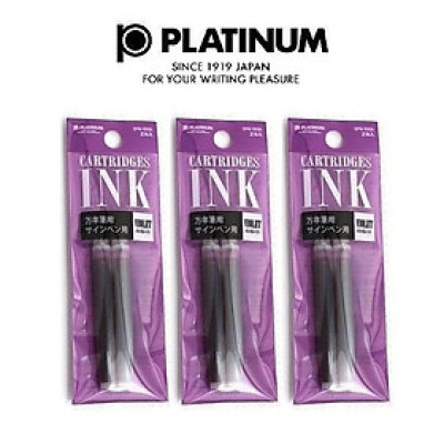 [Hàng chính hãng] Bút máy Nhật Platinum Preppy F02 F03 tím Bút Preppy thế hệ mới tặng kèm 1 ống mực