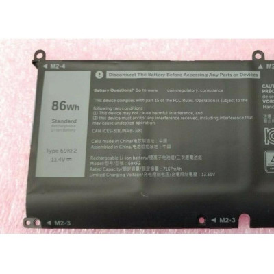 Pin Tương Thích Cho Laptop Dell Xps 15 9500 Alienware M15 M17 R3 Precision 5550 86Wh 69Kf2 - Hàng Nhập Khẩu New Seal TEEMO PC TEBAT277