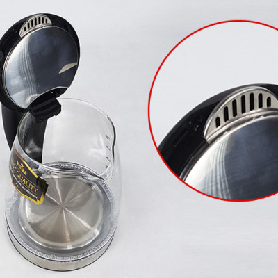 Ấm Siêu Tốc Thủy Tinh 1.8L Matika MTK-35 Công Suất 1800W Thiết Kế Hiện Đại Trong Suốt Đun Nước Siêu Nhanh Có Đèn Led Khi Sôi-Hàng Chính Hãng