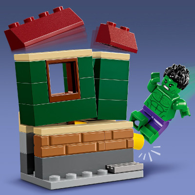 LEGO SUPERHEROES 76287 Đồ Chơi Lắp Ráp Xe Máy Của Iron Man Và Người Khổng Lồ (68 chi tiết)