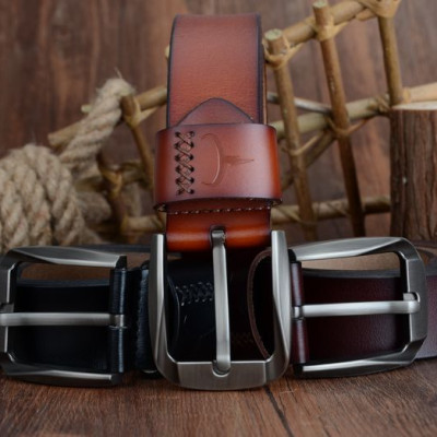 Thắt Lưng Da Bò Chính hãng COWATHER XF008 Nâu Vàng