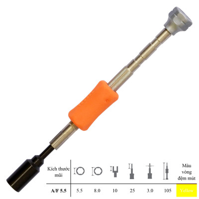 Bộ 06 cái đầu vặn ốc lục giác siêu nhỏ No.TD-57 Vessel - Nhật Bản