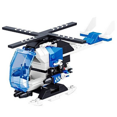 Đồ Chơi Lắp Ráp Lực Lượng Cảnh Sát - Trực Thăng Tuần Tra - Cresta DK81062 (153 Mảnh Ghép)