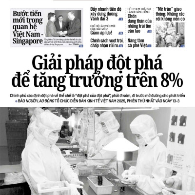 Báo Người Lao Động từ ngày 10-03-2025 đến 16-03-2025