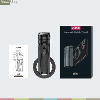 Ulanzi JJ03 - Tripod Đa Năng 3 Trong 1, Vòng Nam Châm MagSafe, Bluetooth Remote Và Xoay 360 Độ Cho Điện Thoại - Hàng chính hãng