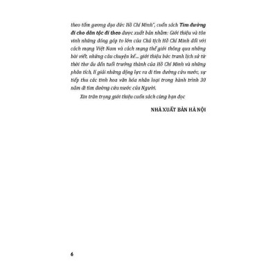 Sách - Chủ Tịch Hồ Chí Minh Với Cuộc Hành Trình Của Thời Đại - Tìm Đường Đi Cho Dân Tộc Đi Theo - VIETNAMBOOK