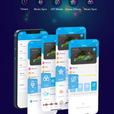 Đèn chiếu sáng sân vườn, cỏ chống nước IP65 Govee RGBIC Wi-Fi & Bluetooth Outdoor Ground Lights H7050 | Kích thước 11m