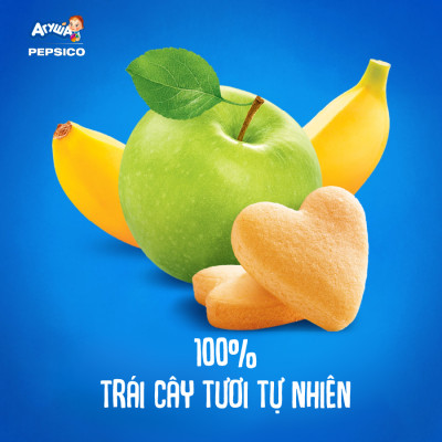 Thùng 10 Gói Trái cây nghiền vị táo, chuối và bánh quy Agusha 90g/gói dành cho bé từ 6 tháng trở lên