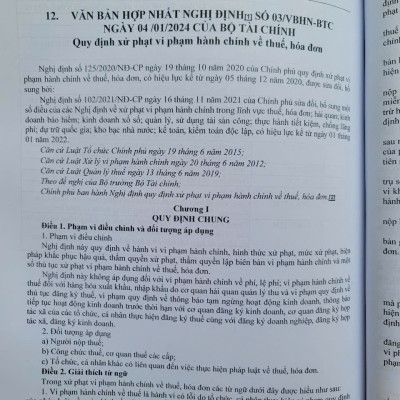 Sách Hệ Thống Toàn Văn Các Luật Thuế – Công Tác Thanh Tra, Xử Phạt Vi Phạm Hành Chính Về Thuế, Hóa Đơn Đối Với Doanh Nghiệp, Hộ Kinh Doanh, Cá Nhân (V2537D)