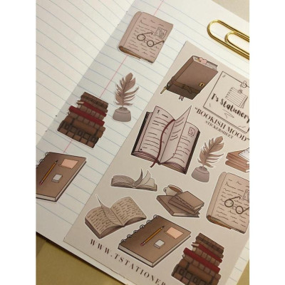 Sticker sheet bookish mood  - chuyên dán, trang trí sổ nhật kí, sổ tay | Bullet journal sticker - stc003